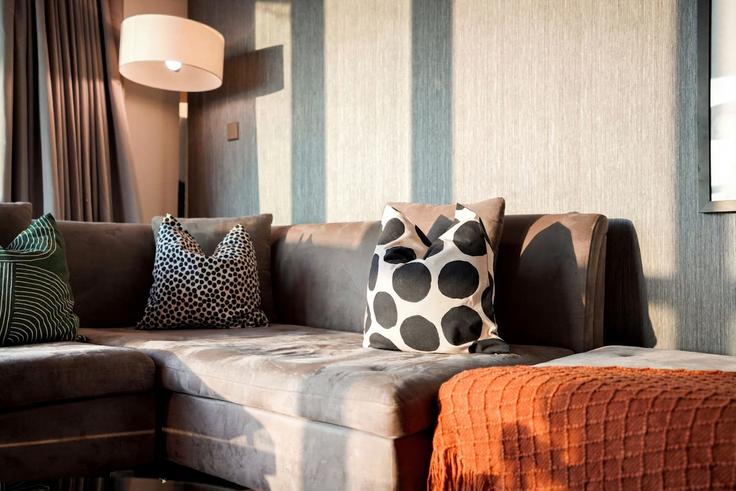 Elegantly designed living room with modern furnishings in an apartment at Building Tariaq Bedon Esm - manzil-life - 1382229 in Business Bay, Dubai Elegantly designed living room with modern furnishings in an apartment at Building Tariaq Bedon Esm - manzil-life - 1382229 in Business Bay, Dubai