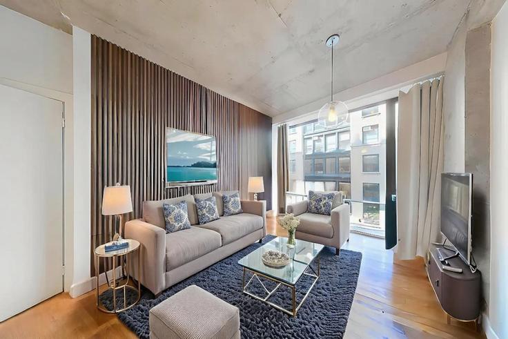 Manhattan, New York 소재 Building West 26th Street - max-lux-rentals - 1310532 - NYC 유닛에 마련된, 현대적인 가구로 꾸며진 우아한 디자인의 거실