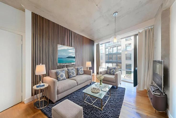 Manhattan, New York 소재 Building West 26th Street - max - 1316453 유닛에 마련된, 현대적인 가구로 꾸며진 우아한 디자인의 거실