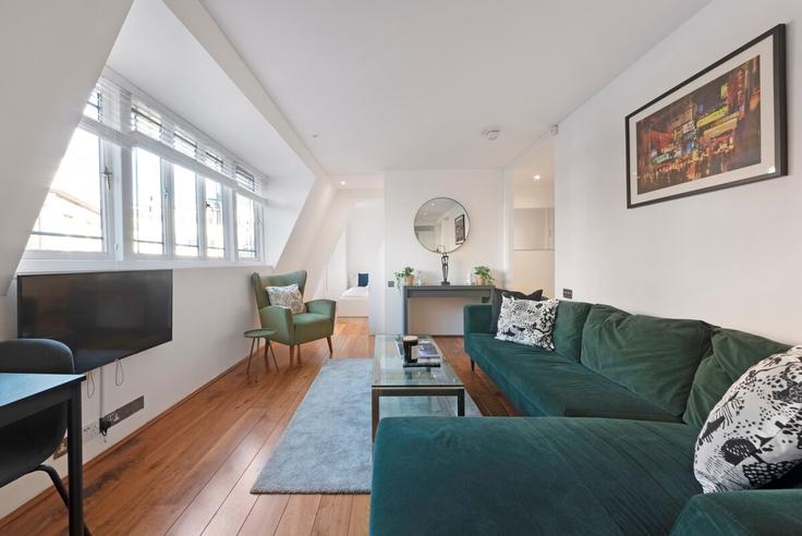 London City of WestminsterのBuilding Conduit Street - mayfair-stays - 1468479のアパートメントにある、モダンな家具を備えたエレガントなデザインのリビングルーム London City of WestminsterのBuilding Conduit Street - mayfair-stays - 1468479のアパートメントにある、モダンな家具を備えたエレガントなデザインのリビングルーム