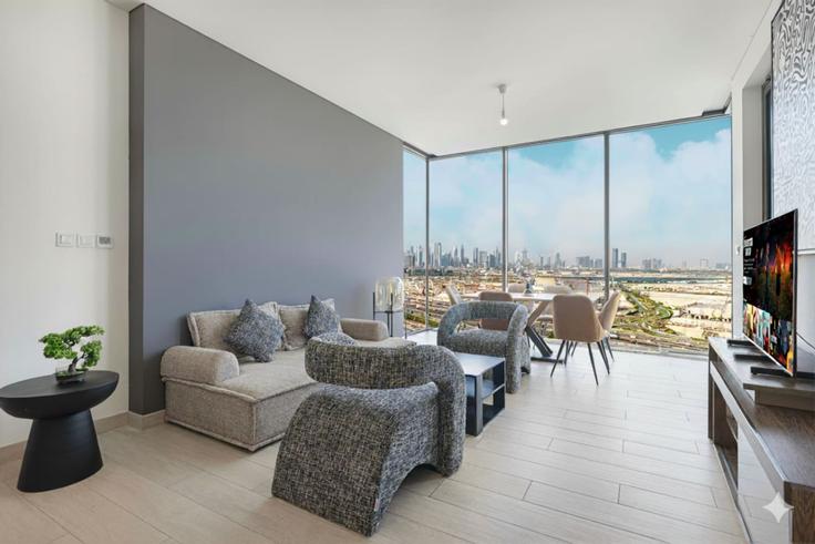 Building Tariaq Bedon Esm - medini-homes - 1352465 adresindeki bir dairede modern mobilyalarla zarif bir şekilde tasarlanmış oturma odası Nad Al Sheba, Dubai Building Tariaq Bedon Esm - medini-homes - 1352465 adresindeki bir dairede modern mobilyalarla zarif bir şekilde tasarlanmış oturma odası Nad Al Sheba, Dubai