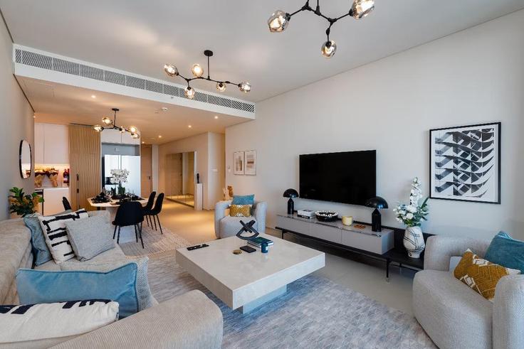 Dubai Marina, Dubai에 위치한 Building Al Falea St - meerak-homes - 1314004 - DXB 아파트의 세련된 인테리어가 돋보이는 거실