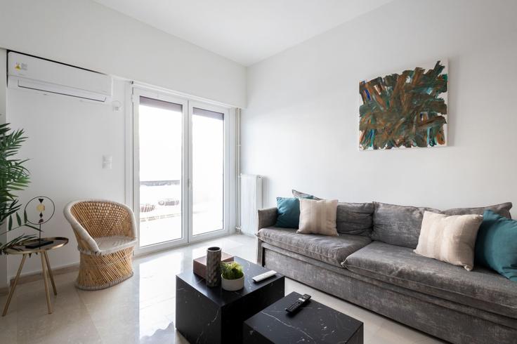 South Athens, Athens에 위치한 Building Lazaraki - meno-property-management - 1257463 - ATH 아파트의 세련된 인테리어가 돋보이는 거실