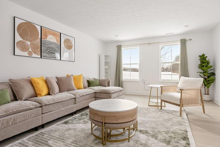 Elegante sala de estar con mobiliario moderno en un apartamento en Building Remy Road - mgm-properties - 1461636 en Noblesville, Noblesville Elegante sala de estar con mobiliario moderno en un apartamento en Building Remy Road - mgm-properties - 1461636 en Noblesville, Noblesville