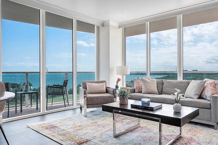 Miami, Miami에 위치한 Building McFarlane Road - miami-vacation-rentals - 1240609 - MIA 유닛의 세련된 인테리어가 돋보이는 거실