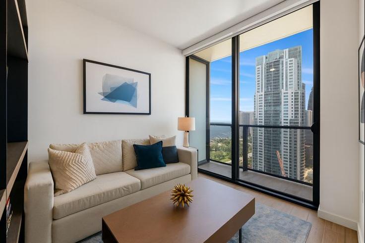 Miami, Miami 소재 Building Northeast 5th Street - miami-vacation-rentals - 1372283 유닛에 마련된, 현대적인 가구로 꾸며진 우아한 디자인의 거실