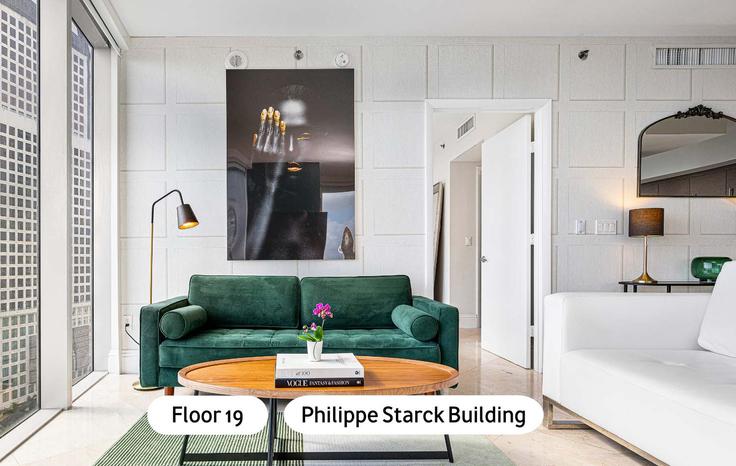 Elegant gestaltetes Wohnzimmer mit moderner Einrichtung in einer Wohnung im Building Brickell Avenue - miami-vacation-rentals - 1240489 - MIA in Miami, Miami Elegant gestaltetes Wohnzimmer mit moderner Einrichtung in einer Wohnung im Building Brickell Avenue - miami-vacation-rentals - 1240489 - MIA in Miami, Miami