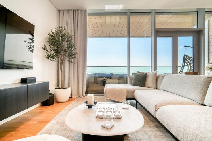 1 quarto mobiliado em apartamentos em Tariaq Bedon Esm 1296395P, Bluewaters Island, Dubai, foto 1