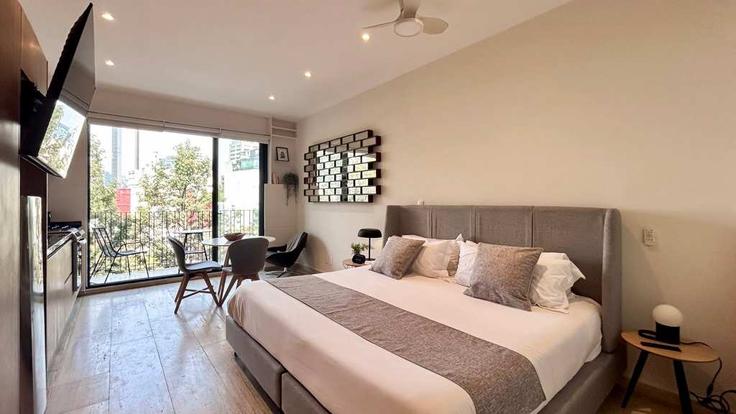 Mexico City Mexico City에 위치한 Avenida Chapultepec 1345376P의 1침실 가구 완비 유닛, 사진 1
