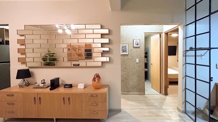 Mexico City Mexico CityのBuilding Arizona - mizonalodging - 1031568 - MEXのアパートメントにある、モダンな家具を備えたエレガントなデザインのリビングルーム Mexico City Mexico CityのBuilding Arizona - mizonalodging - 1031568 - MEXのアパートメントにある、モダンな家具を備えたエレガントなデザインのリビングルーム