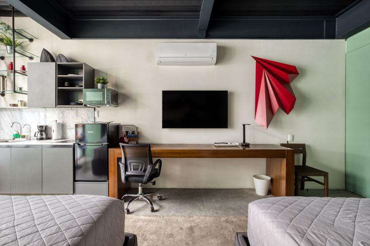 Salle de séjour élégante avec mobilier moderne dans un appartement à Building Calle Querétaro 121 - mr-wmain - 1493193 à Mexico City, Mexico City