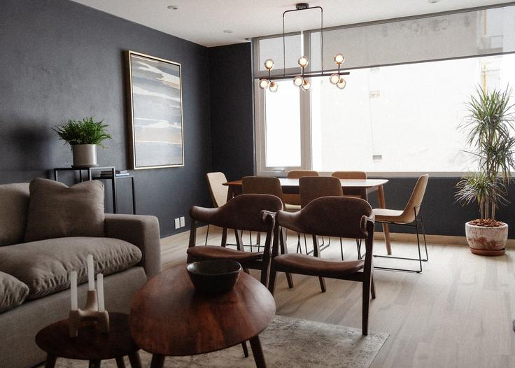 Elegant gestaltetes Wohnzimmer mit moderner Einrichtung in einer Wohnung im Building Rio Elba 50 - mr-wmain - 1493231 in Mexico City, Mexico City Elegant gestaltetes Wohnzimmer mit moderner Einrichtung in einer Wohnung im Building Rio Elba 50 - mr-wmain - 1493231 in Mexico City, Mexico City