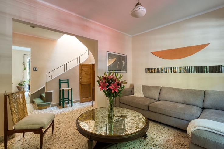 Mexico City, Mexico City에 위치한 Building Zamora 136 - mr-wmain - 1493315 유닛의 세련된 인테리어가 돋보이는 거실