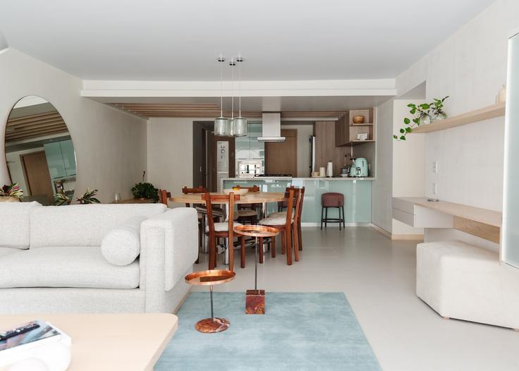 Mexico City, Mexico City에 위치한 Building Avenida México 195 - mr-wmain - 1493129 유닛의 세련된 인테리어가 돋보이는 거실