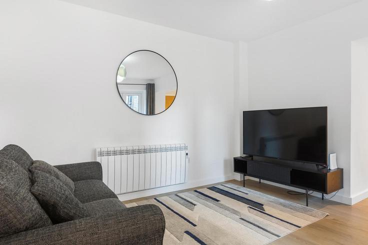 Sala de estar elegantemente projetada com móveis modernos em um apartamento no Building Clapham Road - mx-lettings-limited-1 - 1566457 em London Borough of Lambeth, London Sala de estar elegantemente projetada com móveis modernos em um apartamento no Building Clapham Road - mx-lettings-limited-1 - 1566457 em London Borough of Lambeth, London