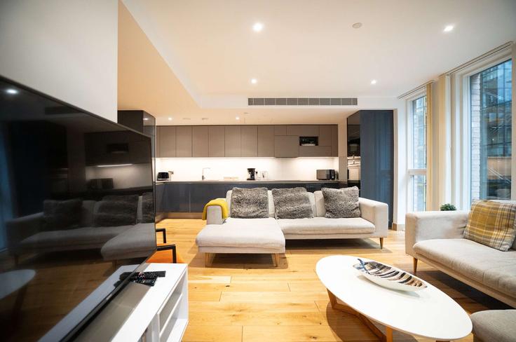 City of Westminster, London에 위치한 Building Hermitage Street - my-london-hop-limited - 1521594 유닛의 세련된 인테리어가 돋보이는 거실