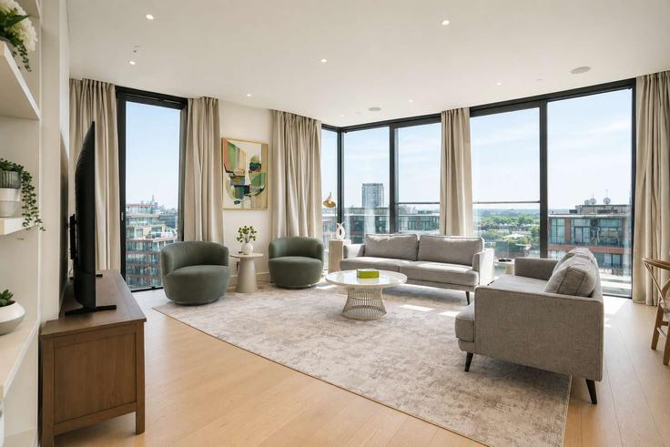City of Westminster, London에 위치한 Building Hermitage Street - my-london-hop-limited - 1609771 유닛의 세련된 인테리어가 돋보이는 거실 City of Westminster, London에 위치한 Building Hermitage Street - my-london-hop-limited - 1609771 유닛의 세련된 인테리어가 돋보이는 거실