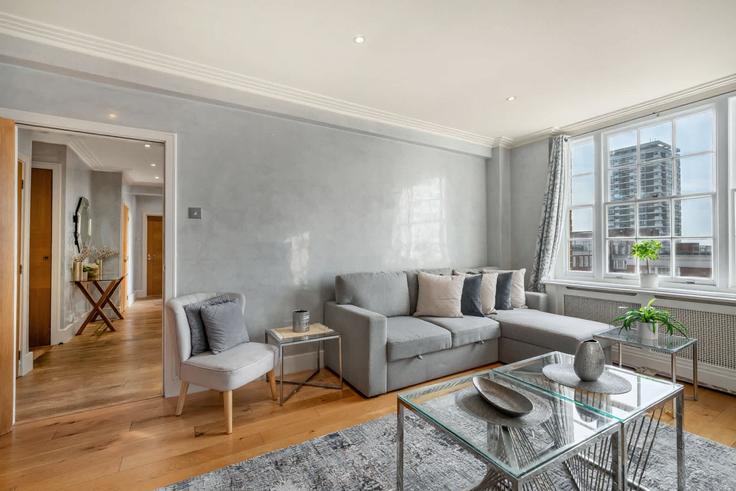City of Westminster, London에 위치한 Building Edgware Road - mycityresidence - 1234724 유닛의 세련된 인테리어가 돋보이는 거실