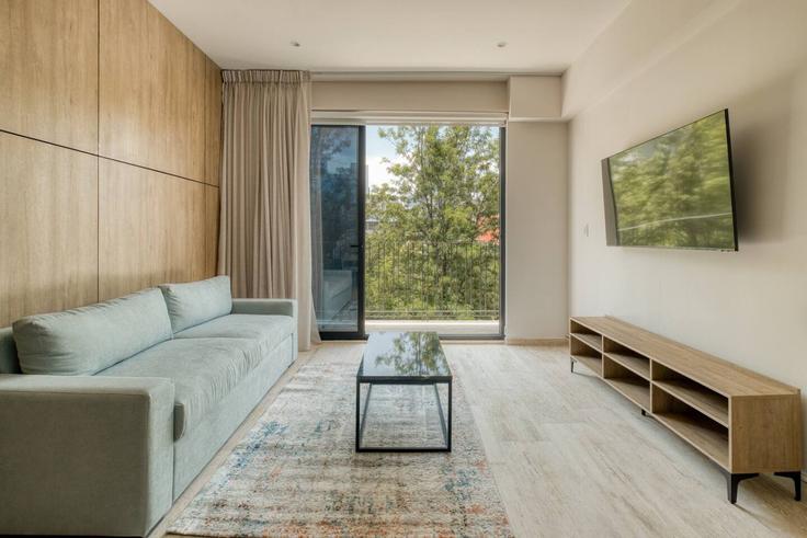 Mexico City, Mexico City에 위치한 Building Avenida Chapultepec - myla-stays - 1356997 유닛의 세련된 인테리어가 돋보이는 거실