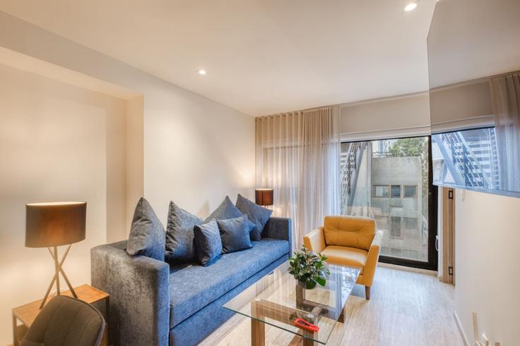 Mexico City, Mexico City에 위치한 Building Salamanca - myla-stays - 1431254 유닛의 세련된 인테리어가 돋보이는 거실