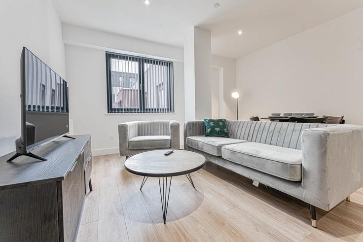 Salle de séjour élégante avec mobilier moderne dans un appartement à Building Streetsbrook Road - mypropertyhost - 1270230 - LON à Metropolitan Borough of Solihull, Solihull Salle de séjour élégante avec mobilier moderne dans un appartement à Building Streetsbrook Road - mypropertyhost - 1270230 - LON à Metropolitan Borough of Solihull, Solihull
