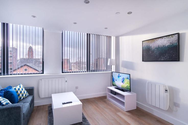 Trafford, Manchester에 위치한 Building Talbot Road - mypropertyhost - 1270296 - LON 아파트의 세련된 인테리어가 돋보이는 거실