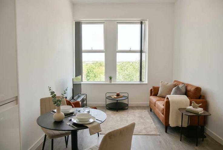 Manchester, Manchester에 위치한 Building Lower Vickers Street - mypropertyhost - 1241730 - LON 유닛의 세련된 인테리어가 돋보이는 거실