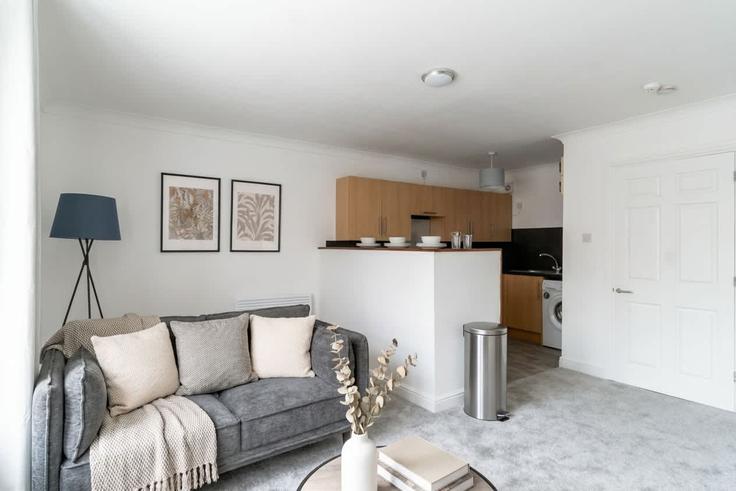 Building Slipway - mypropertyhost - 1297363 - LON adresindeki bir dairede modern mobilyalarla zarif bir şekilde tasarlanmış oturma odası Copeland District, Whitehaven