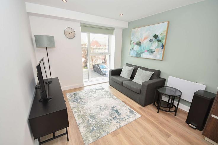 City of Leeds, Leeds에 위치한 Building Richmond Hill Approach - mypropertyhost - 1638422 유닛의 세련된 인테리어가 돋보이는 거실