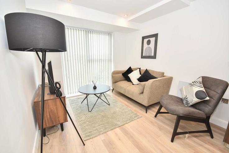 City of Leeds, Leeds에 위치한 Building Richmond Hill Approach - mypropertyhost - 1638417 유닛의 세련된 인테리어가 돋보이는 거실