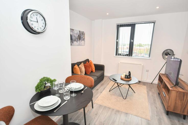 City of Leeds, Leeds에 위치한 Building Penny Lane Way - mypropertyhost - 1539861 유닛의 세련된 인테리어가 돋보이는 거실 City of Leeds, Leeds에 위치한 Building Penny Lane Way - mypropertyhost - 1539861 유닛의 세련된 인테리어가 돋보이는 거실