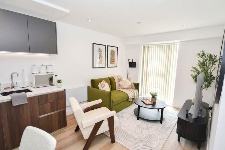 City of Leeds, Leeds에 위치한 Building Richmond Hill Approach - mypropertyhost - 1638419 유닛의 세련된 인테리어가 돋보이는 거실