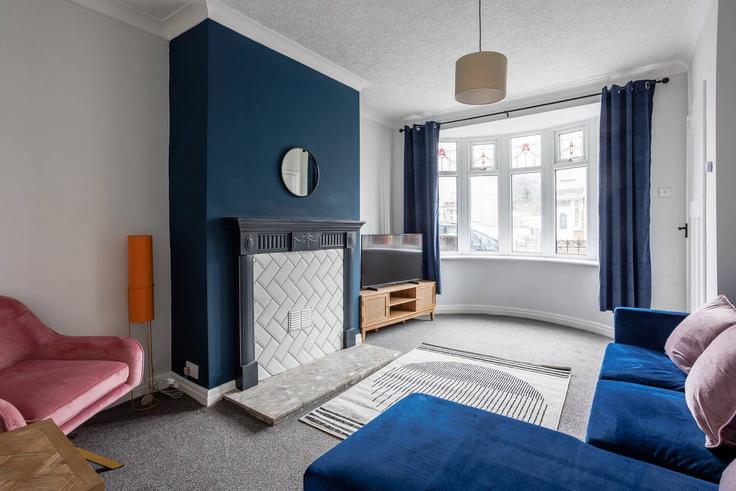 Hartlepool, Hartlepool 소재 Building Avondale Gardens - nest-acre-stays-limited - 1370600 유닛에 마련된, 현대적인 가구로 꾸며진 우아한 디자인의 거실