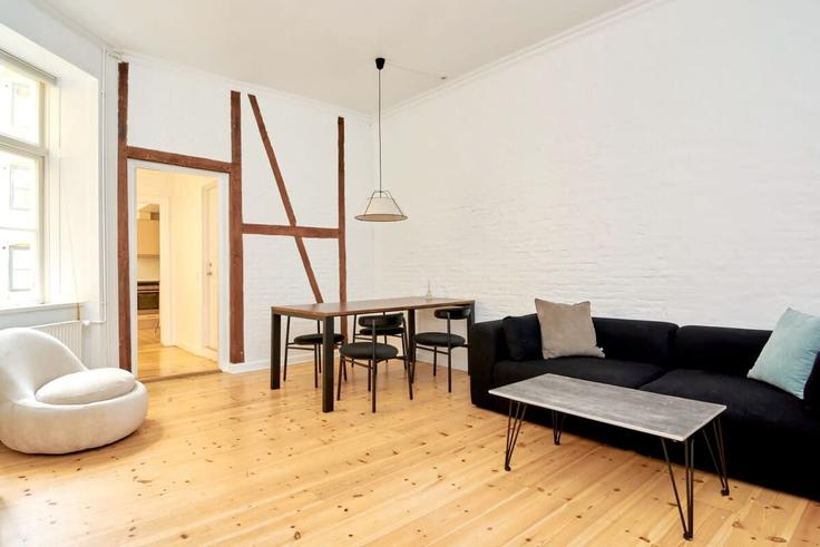 Copenhagen, Copenhagen에 위치한 Building Vestergade - nest-udlejning-aps - 1625765 유닛의 세련된 인테리어가 돋보이는 거실