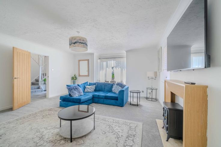 Alway, Newport에 위치한 Building Glanwern Rise - newport-stays-ltd - 1511227 유닛의 세련된 인테리어가 돋보이는 거실 Alway, Newport에 위치한 Building Glanwern Rise - newport-stays-ltd - 1511227 유닛의 세련된 인테리어가 돋보이는 거실