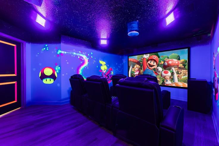 Salle de séjour élégante avec mobilier moderne dans un appartement à Building Bismarck Palm Road - next-level-host-llc - 1459480 à Four Corners, Four Corners