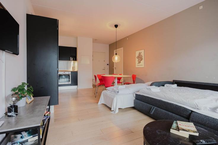 Copenhagen, Copenhagen에 위치한 Building Doris Lessings Vej - nomad-properties-aps - 1310772 - DNK 아파트의 세련된 인테리어가 돋보이는 거실 Copenhagen, Copenhagen에 위치한 Building Doris Lessings Vej - nomad-properties-aps - 1310772 - DNK 아파트의 세련된 인테리어가 돋보이는 거실