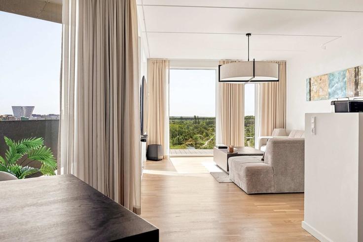 Elegant gestaltetes Wohnzimmer mit moderner Einrichtung in einer Wohnung im Building Artillerivej - nomad-properties - 1696594 in Copenhagen, Copenhagen Elegant gestaltetes Wohnzimmer mit moderner Einrichtung in einer Wohnung im Building Artillerivej - nomad-properties - 1696594 in Copenhagen, Copenhagen