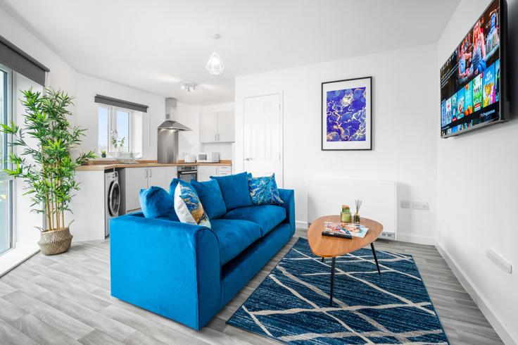 Elegante sala de estar con mobiliario moderno en un apartamento en Building Cradley Road - nuvo-hotel-group-ltd - 1537852 en Sandwell District, Cradley Heath Elegante sala de estar con mobiliario moderno en un apartamento en Building Cradley Road - nuvo-hotel-group-ltd - 1537852 en Sandwell District, Cradley Heath