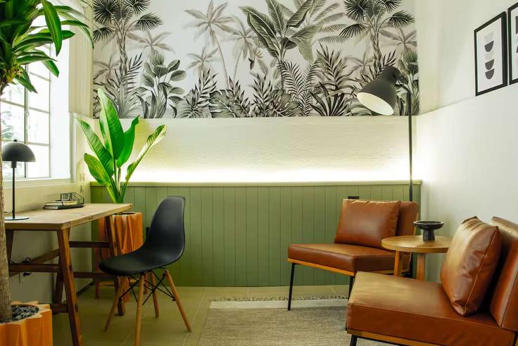 Building Calle Laredo - oasis - 1437590 adresindeki bir dairede modern mobilyalarla zarif bir şekilde tasarlanmış oturma odası Mexico City, Mexico City