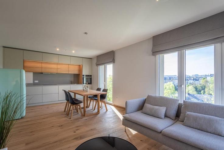 Luxembourg, Luxembourg에 위치한 Building Boulevard Baden-Powell - omlu-sarl - 1342599 유닛의 세련된 인테리어가 돋보이는 거실