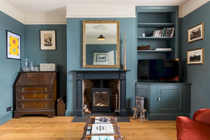 Elegant gestaltetes Wohnzimmer mit moderner Einrichtung in einer Wohnung im Building Hospital Road - passthekeyss - 1459516 in Cotswold District, Moreton-in-Marsh