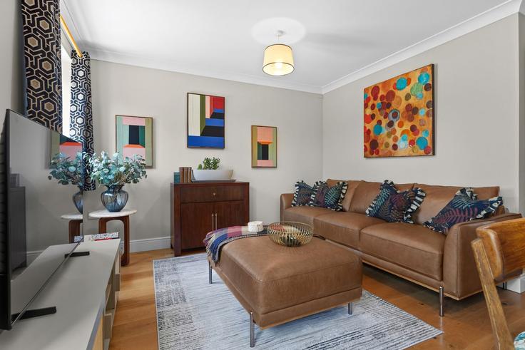 Elegante sala de estar con mobiliario moderno en un apartamento en Building Pippin Road - passthekeyss - 1633352 en Aylesbury, Aylesbury Elegante sala de estar con mobiliario moderno en un apartamento en Building Pippin Road - passthekeyss - 1633352 en Aylesbury, Aylesbury