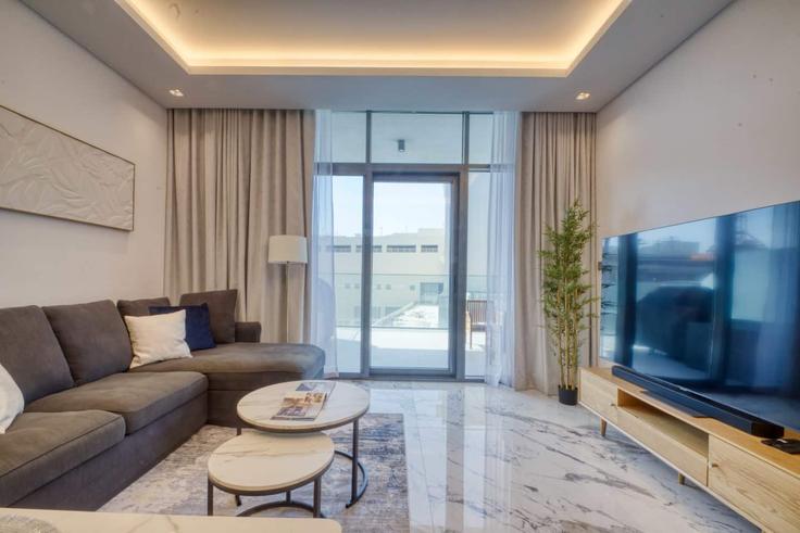 1 apartamento de un dormitorio amueblado en Tariaq Bedon Esm 1257216P , Jumeirah Village, Dubai, foto 1