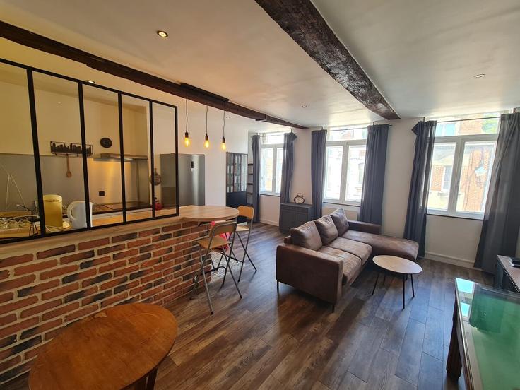 Elegant gestaltetes Wohnzimmer mit moderner Einrichtung in einer Wohnung im Building 61 Rue Saint-Aubert, 62000 Arras, France - placid-arras - 1639593 in Arras, Arras Elegant gestaltetes Wohnzimmer mit moderner Einrichtung in einer Wohnung im Building 61 Rue Saint-Aubert, 62000 Arras, France - placid-arras - 1639593 in Arras, Arras