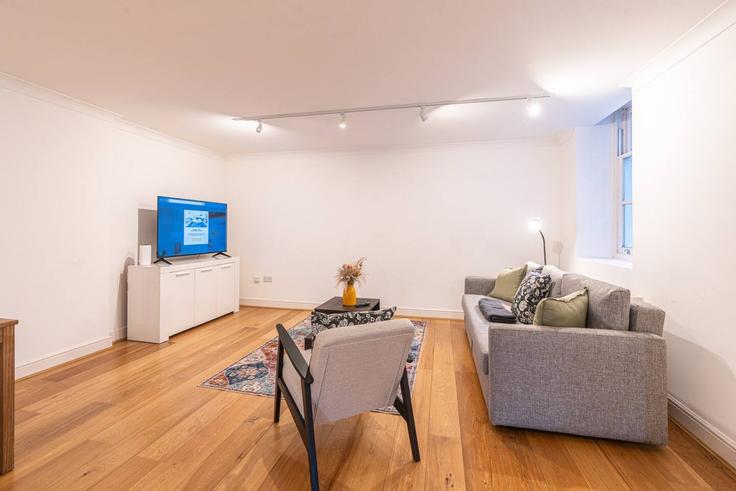 Elegantly designed living room with modern furnishings in an apartment at Building College Hill - plotseeker-limited-1 - 1625464 in City of London, London Elegantly designed living room with modern furnishings in an apartment at Building College Hill - plotseeker-limited-1 - 1625464 in City of London, London
