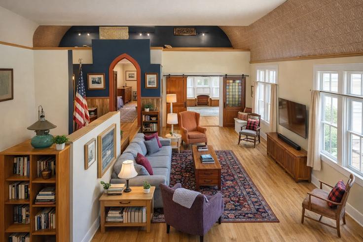 Salle de séjour élégante avec mobilier moderne dans un appartement à Building Court Street - powerhouseproperties920 - 1241760 - USA à Oshkosh, Oshkosh Salle de séjour élégante avec mobilier moderne dans un appartement à Building Court Street - powerhouseproperties920 - 1241760 - USA à Oshkosh, Oshkosh