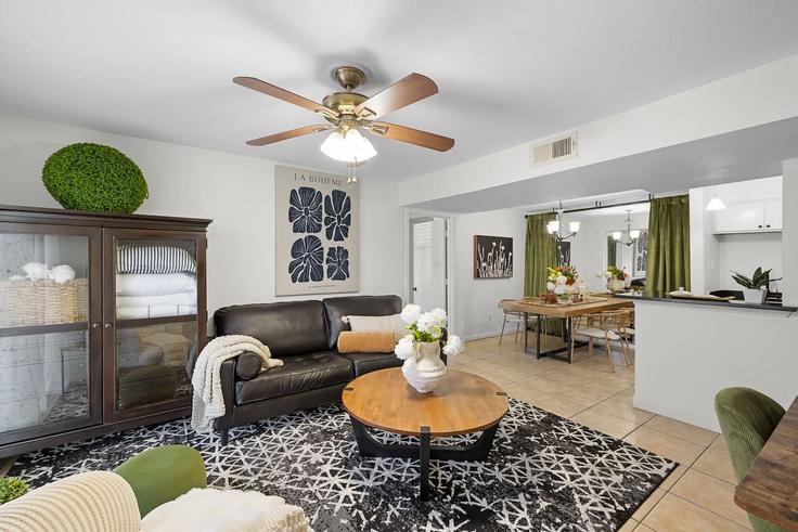 Building 904 University Oaks Boulevard - premium-homes-1 - 1695326 adresindeki bir dairede modern mobilyalarla zarif bir şekilde tasarlanmış oturma odası College Station, College Station