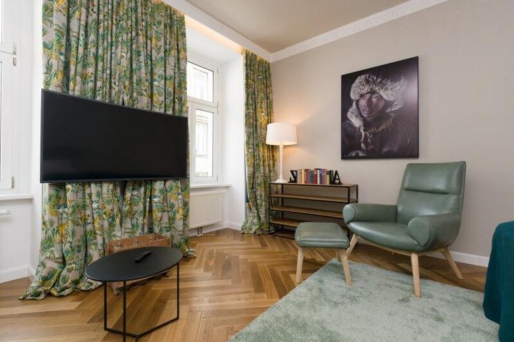 Vienna, Vienna에 위치한 Building Alser Straße - prestige-apartments - 1499962 유닛의 세련된 인테리어가 돋보이는 거실