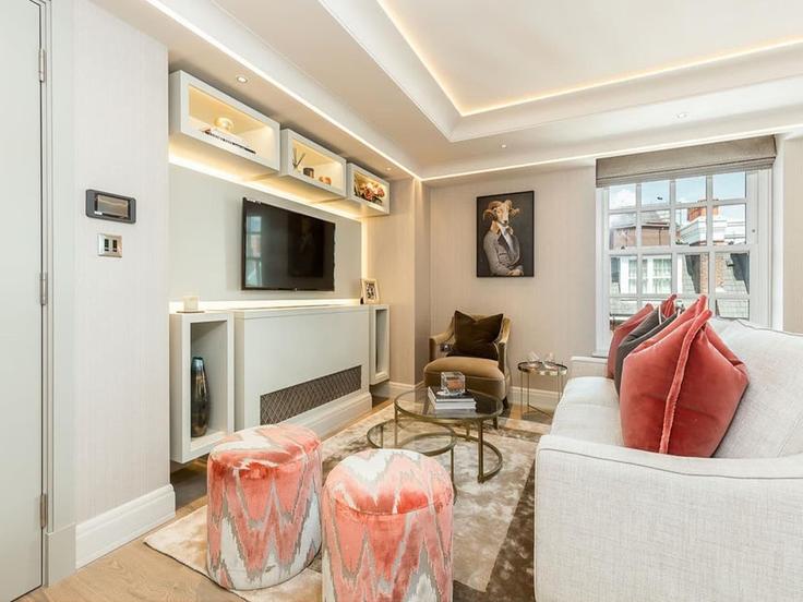 Salle de séjour élégante avec mobilier moderne dans un appartement à Building Tufton Street - q-apartments-uk-ltd - 1591059 à City of Westminster, London Salle de séjour élégante avec mobilier moderne dans un appartement à Building Tufton Street - q-apartments-uk-ltd - 1591059 à City of Westminster, London
